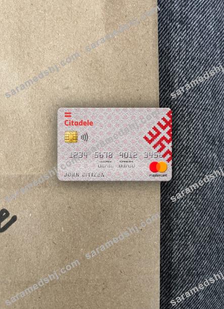Latvia Citadele bank mastercard photolook front